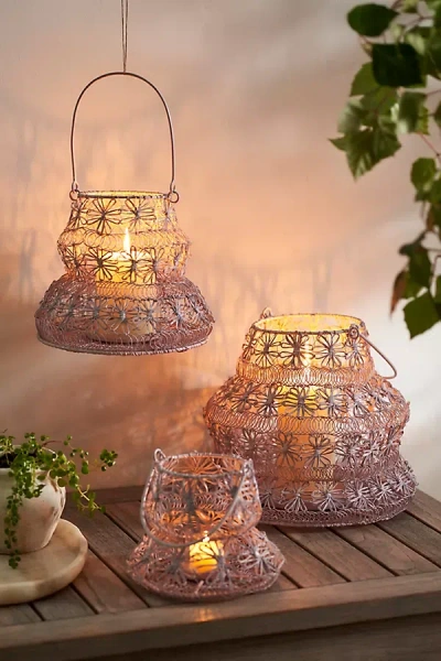 Terrain Floral Wire Lantern
