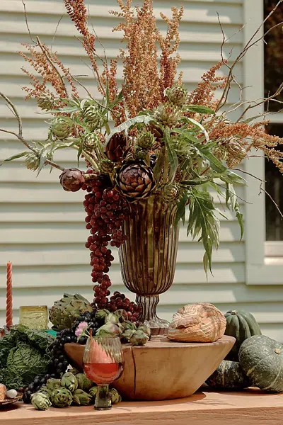 Terrain Fluted Glass + Iron Vase In Multi
