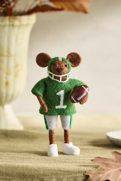 Terrain Football Mouse Felt Critter In Green