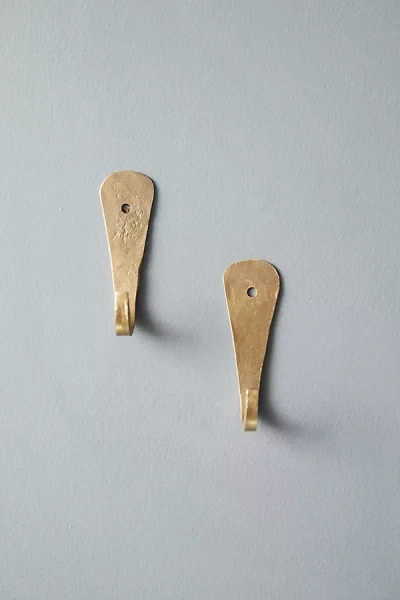 Terrain Forged Iron Wall Hook, Set Of 2 In Neutral