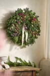 Terrain Fresh Bright Botanicals Evergreen Wreath In Green