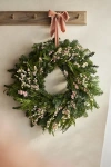 Terrain Fresh Evergreen + Larkspur Wreath In Green