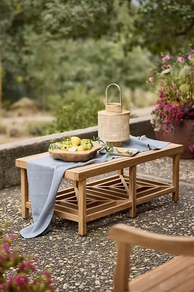 Terrain Fretwork Teak Coffee Table