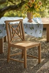 Terrain Fretwork Teak Side Chairs, Set Of 2