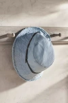 Terrain Fringed Cotton Bucket Hat In Blue