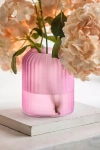 Terrain Frosty Ridged Bud Vase In Pink