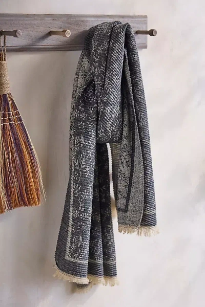 Terrain Garden Floral Crinkle Scarf In Black