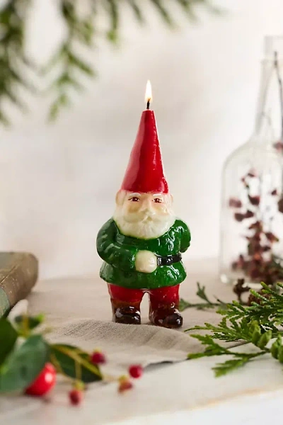 Terrain Garden Gnome Candle In Multi