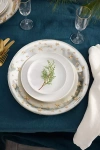 Terrain Gilded Cut Glass Charger Plate In White