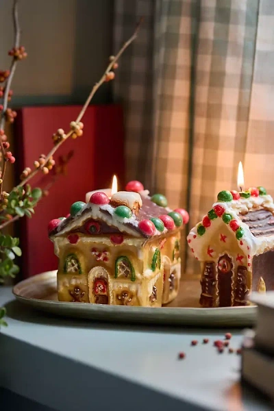 Terrain Gingerbread House Candle In Multi