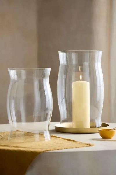 Terrain Glass Candle Shield In Transparent