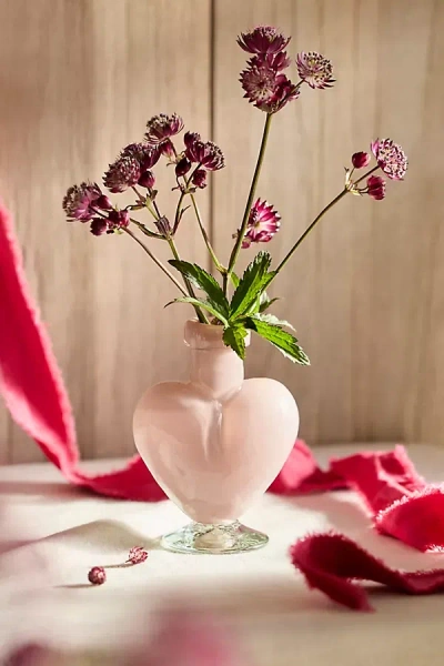 Terrain Glass Heart Bud Vase