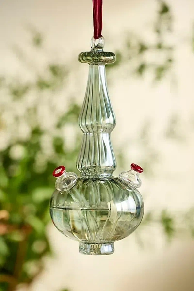 Terrain Glass Hummingbird Feeder In White