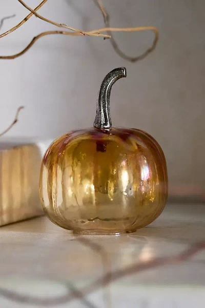 Terrain Glass Pumpkin, 4"