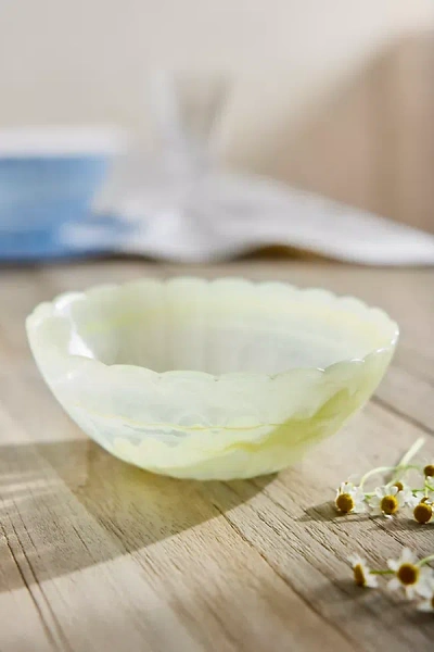 Terrain Glass Scallop Bowl In Green