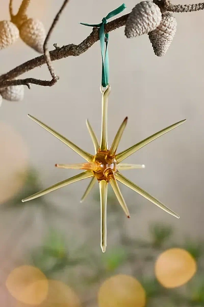 Terrain Glass Starburst Ornament In Gold