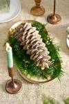 Terrain Glittery Waxed Pinecone In Gold