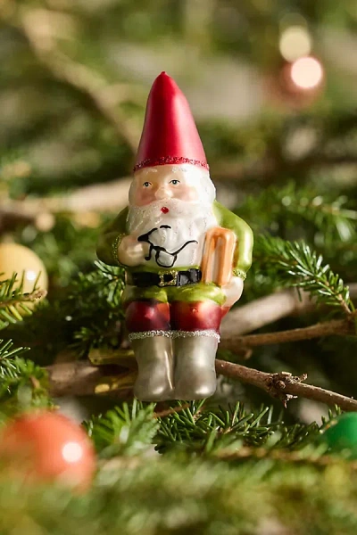 Terrain Gnome Glass Clip Ornament In Multi