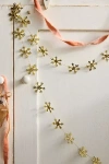 Terrain Golden Straw Snowflake Garland, 71"
