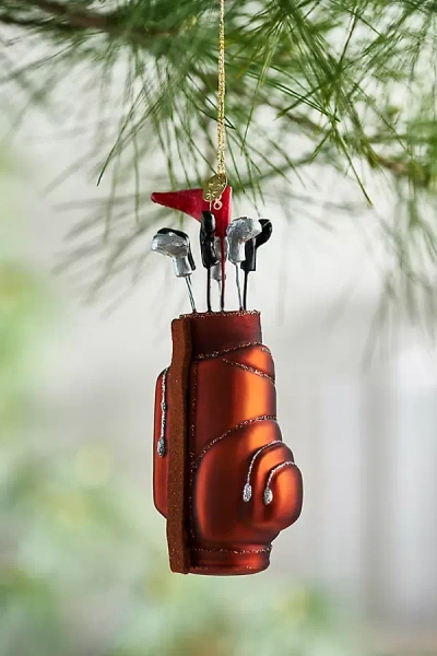 Terrain Golf Bag Glass Ornament In Multicolor
