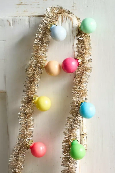 Terrain Good Cheer Bauble Ornament Tinsel Garland