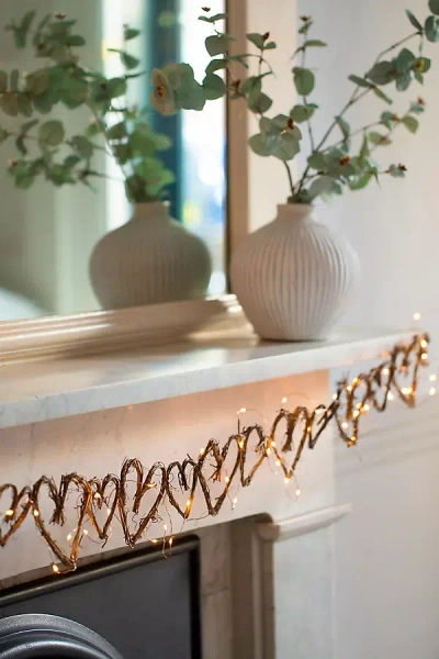 Terrain Grapevine Hearts Garland In Brown