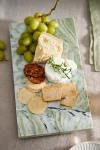 Terrain Green Marble Footed Serving Board