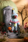 Terrain Halloween Clown Bear Felt Critter