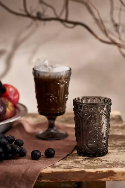Terrain Halloween Embossed Glass In Brown
