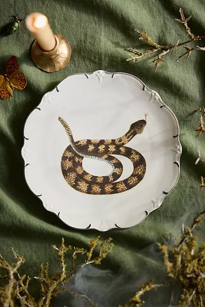 Terrain Halloween Icon Stoneware Side Plate In Brown