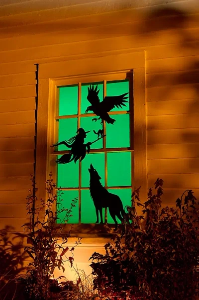 Terrain Halloween Paper Window Hangings, Set Of 4 In Multi