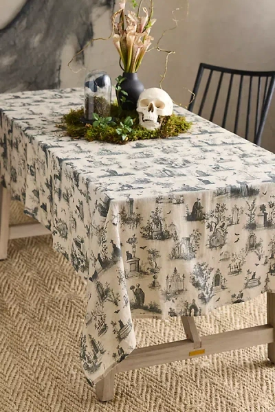 Terrain Halloween Toile Linen Tablecloth
