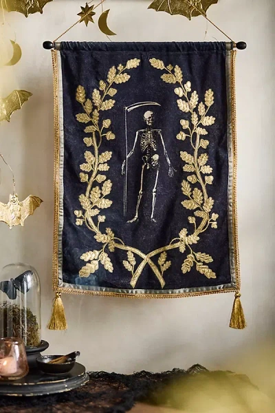 Terrain Halloween Velvet Banner In Black
