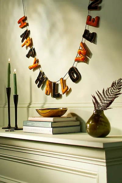 Terrain Happy Halloween Velvet Garland