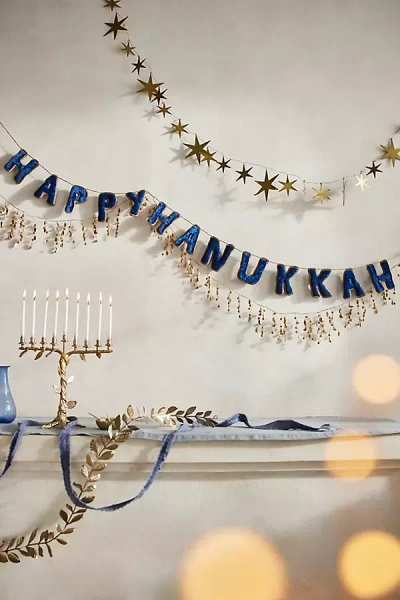 Terrain Happy Hanukkah Velvet Garland