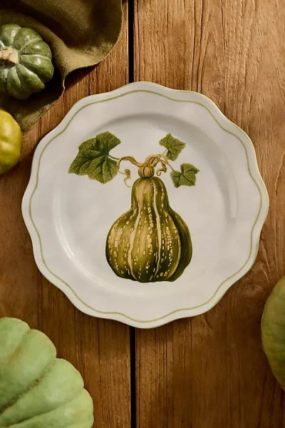Terrain Heirloom Pumpkin Scalloped Stoneware Plate