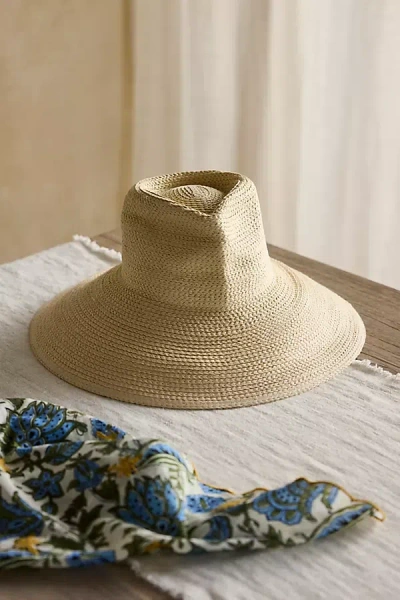 Terrain High Crown Straw Fedora In Sand