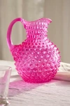 Terrain Hobnail Glass Pitcher In Pink