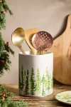 Terrain Holiday Forest Stoneware Utensil Holder In Multi