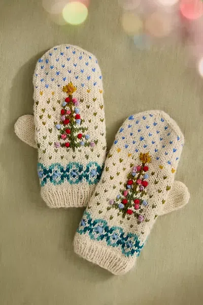 Terrain Holiday Knit Mittens In Multi