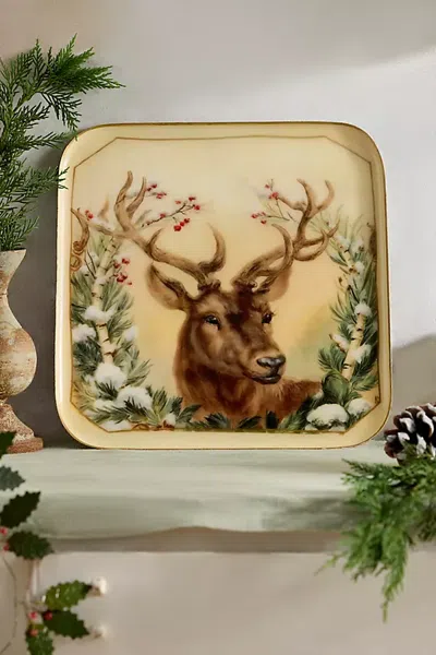 Terrain Holiday Printed Archival Tray In Brown