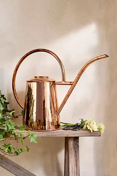 Terrain Hoop Handle Copper Watering Can, 1.3 Gallon In Gold