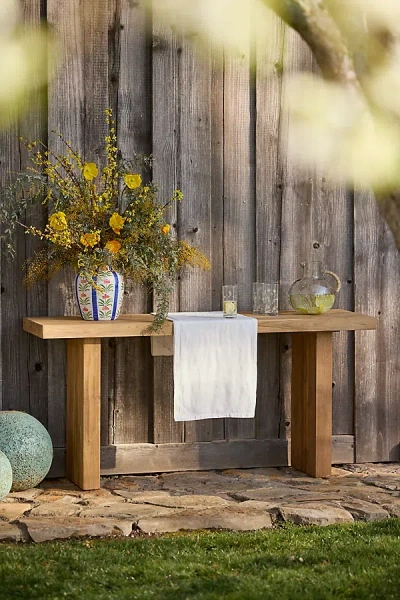 Terrain Horizon Teak Console