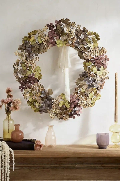 Terrain Hydrangea Iron Wreath In Multi