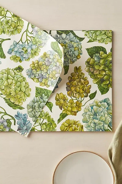 Terrain Hydrangea Paper Placemats, Set Of 24