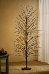 Terrain Illuminated Led Tree, 6' In Black