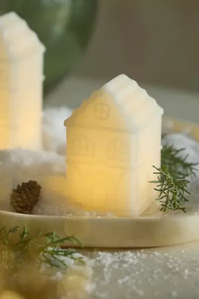 Terrain Illuminated Led Wax Skagen Villa In White