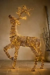 Terrain Illuminated Vine Prancing Reindeer In Brown