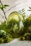 Terrain Iridescent Glass Egg In Green