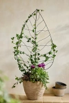 Terrain Iron Leaf Trellis Stake, Classic In Neutral